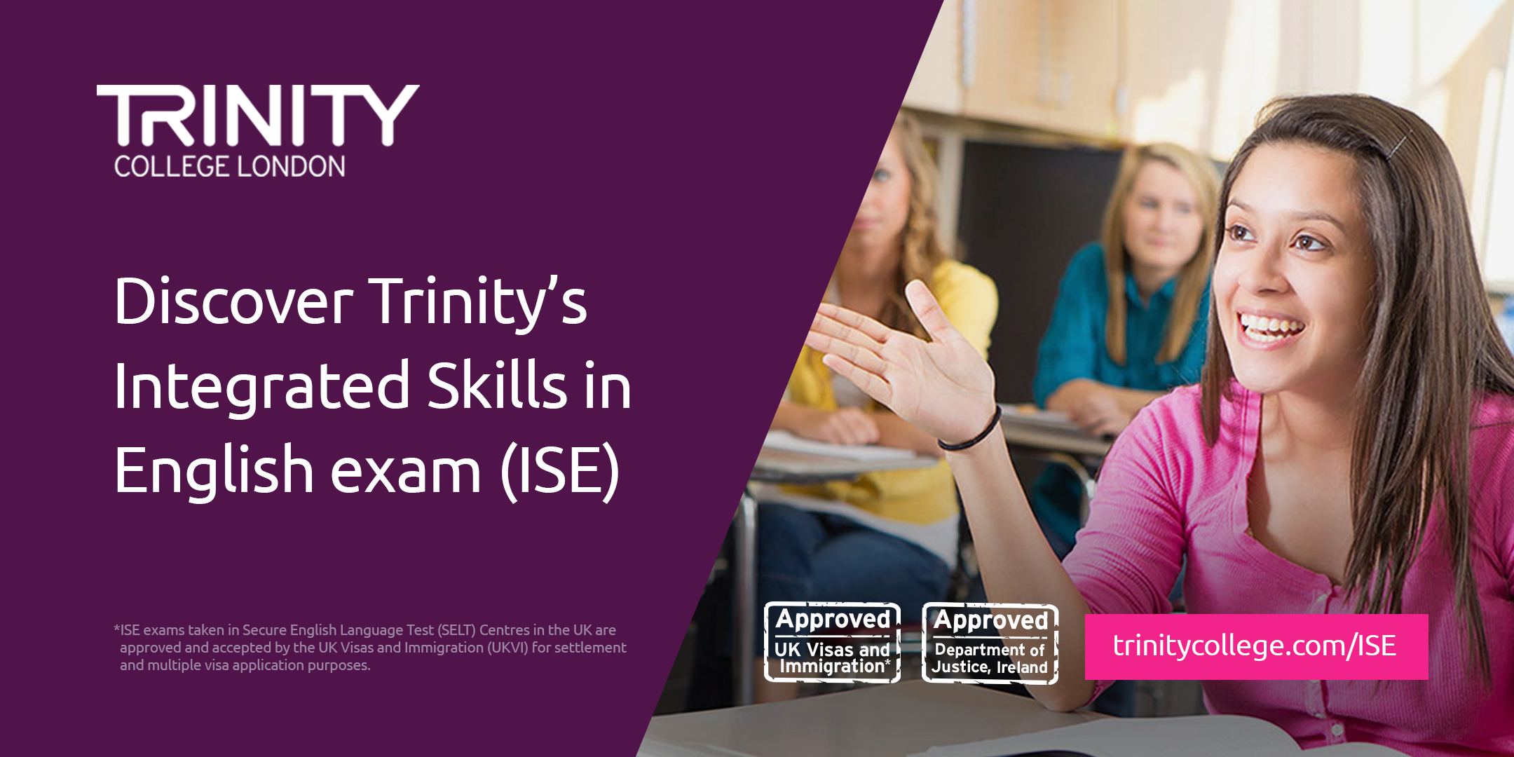 Discover Trinity's Integrated Skills In English Exam (ISE)